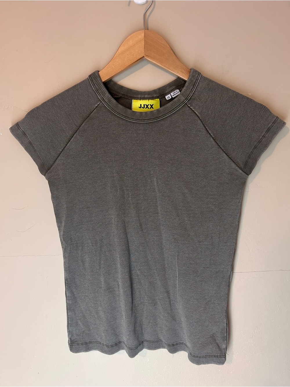 JJXX Casual Ribbed Tee Size XS - Picture 2 of 8